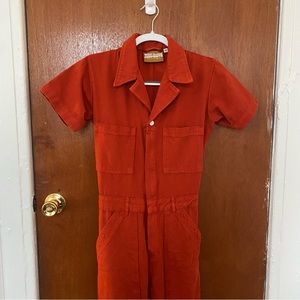 Big Bud Press Red Paprika Short Sleeve Jumpsuit